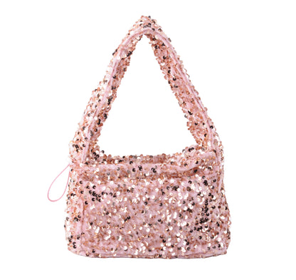 1692 - Fuzzy Sequin Scrunchie Strap Bag - Wholesale Handbag - Most Wanted USA