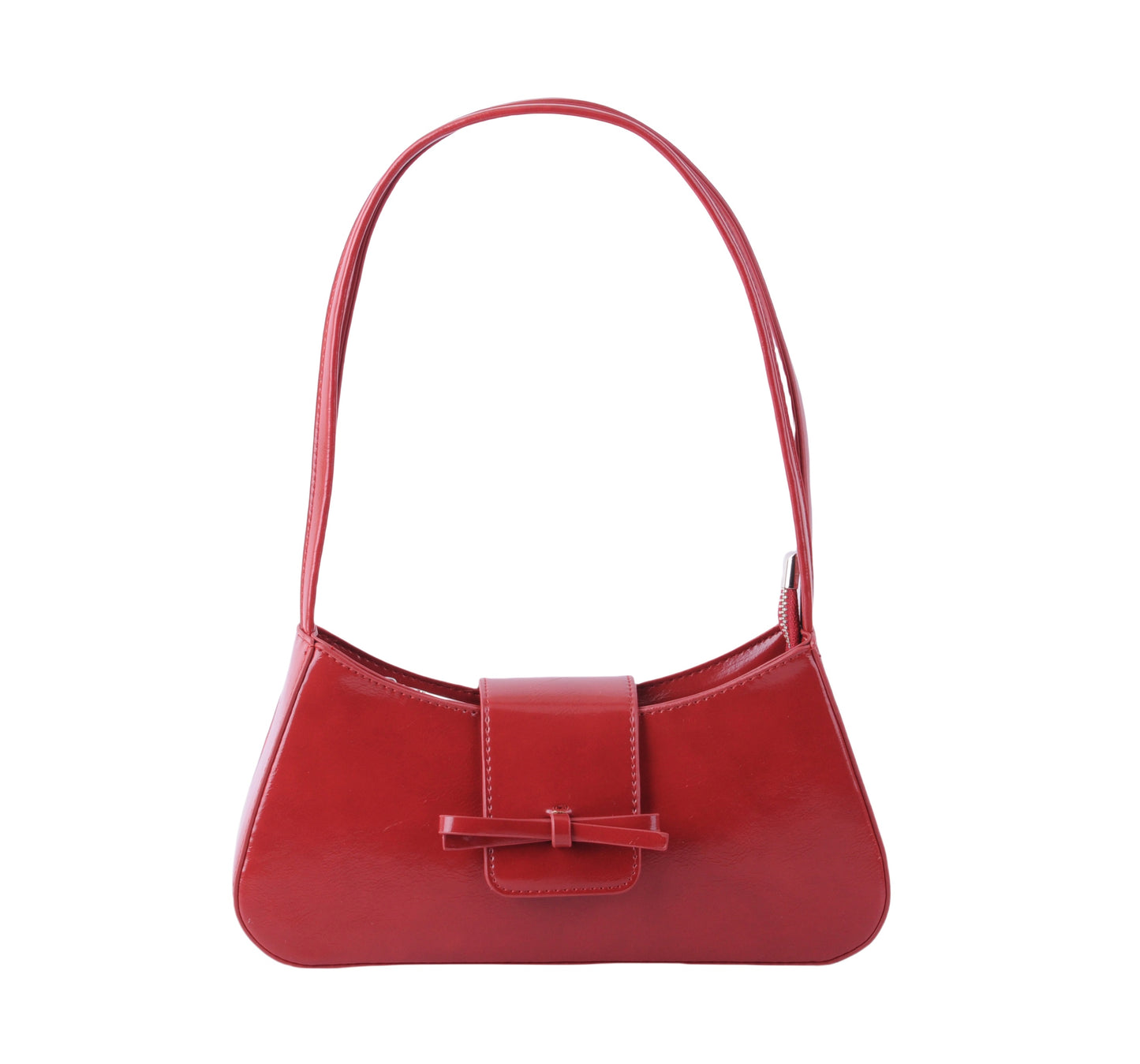 1693-RED 1693 - Baguette Bag with Mini Bows - Wholesale Handbag - Most Wanted USA