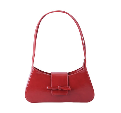 1693-RED 1693 - Baguette Bag with Mini Bows - Wholesale Handbag - Most Wanted USA