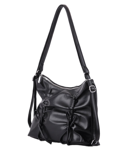 1695 - Large Shoulder Bag with Mini Bows - Wholesale Handbag - Most Wanted USA