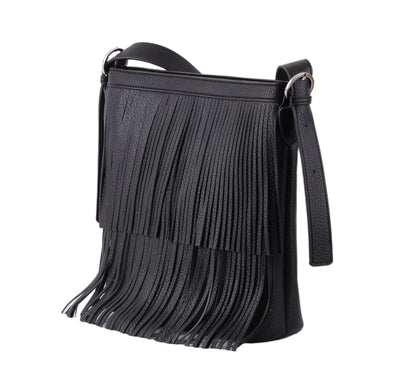 1697 - Shoulder Bag with Western Fringe - Wholesale Handbag - Most Wanted USA