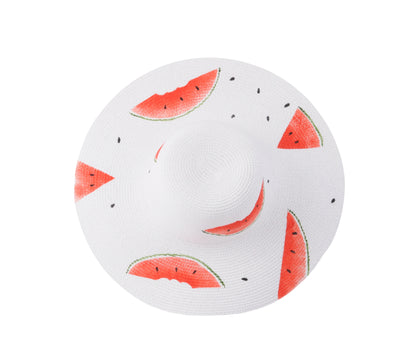 Watermelon Straw Hat and Bag Set