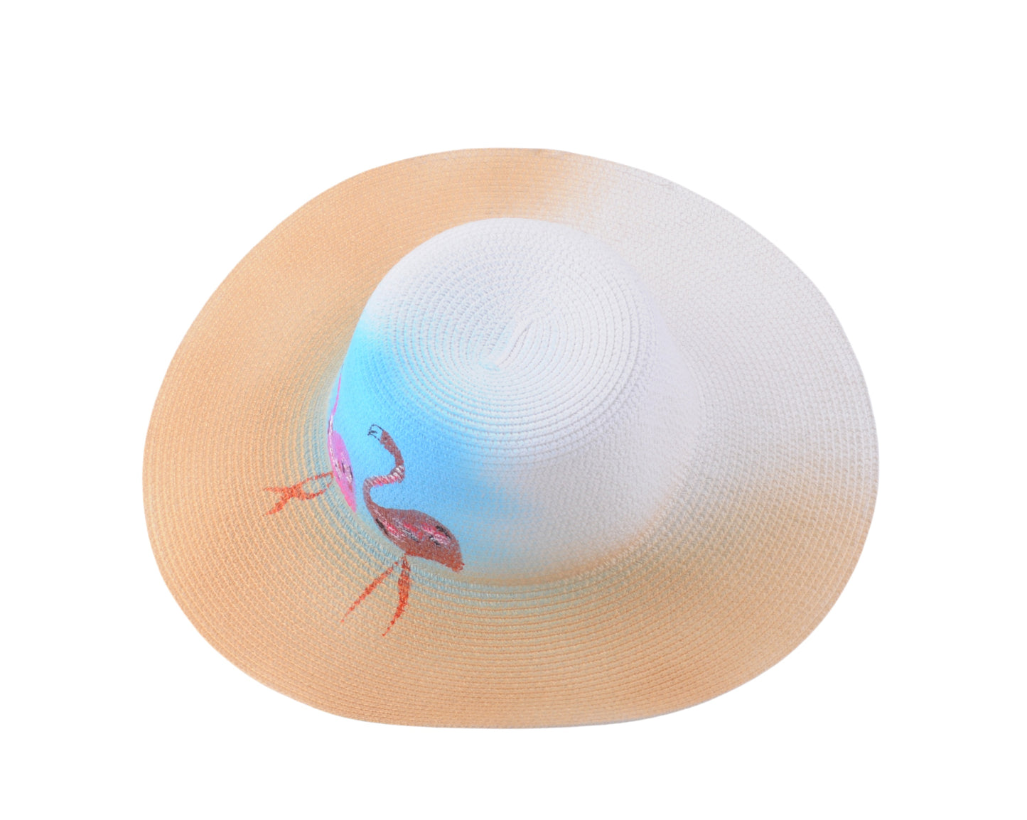 Flamingo Straw Hat Set