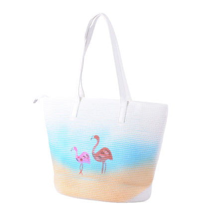 Flamingo Straw Hat Set