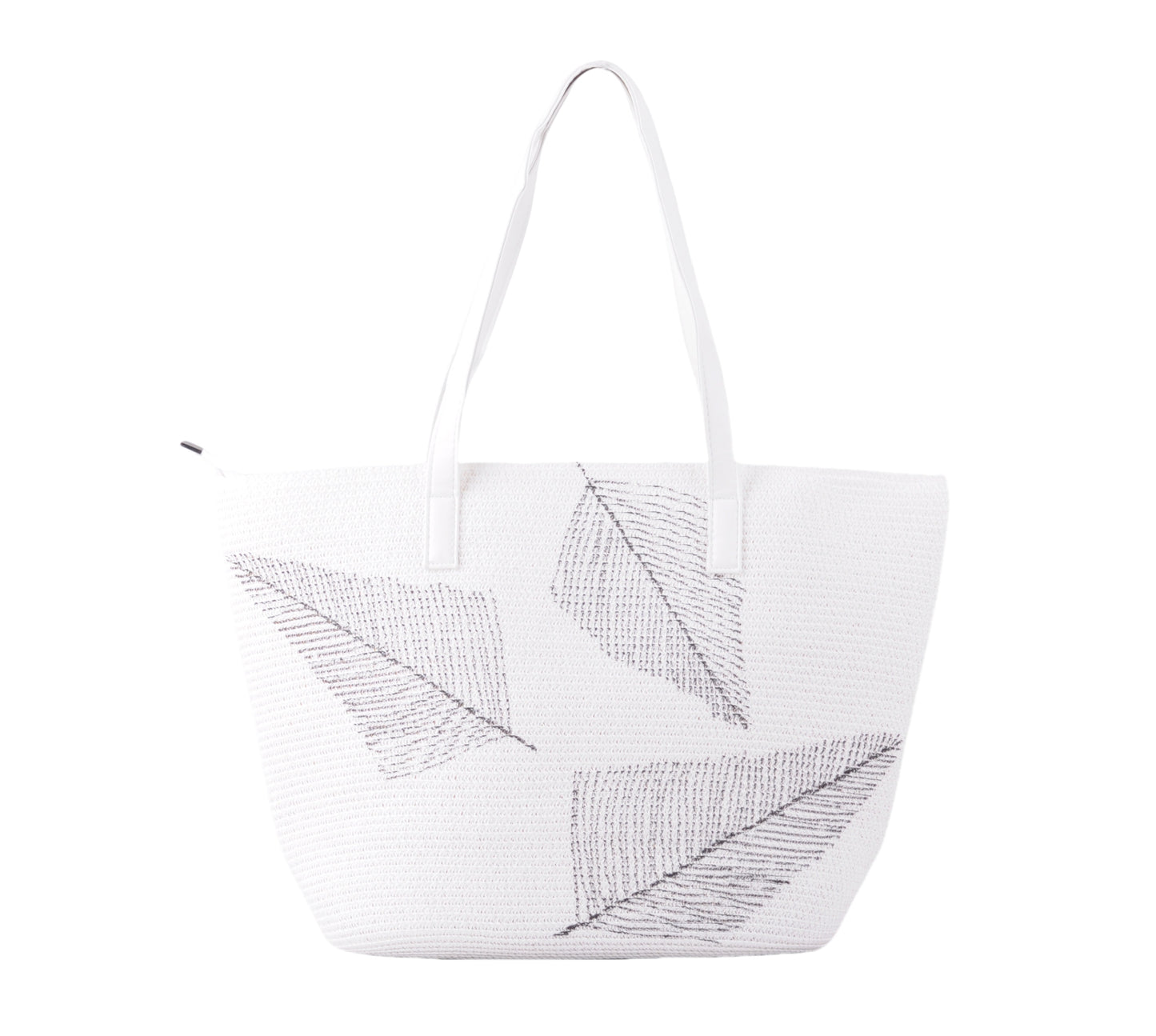 Leaf Patterned Straw Hat Set