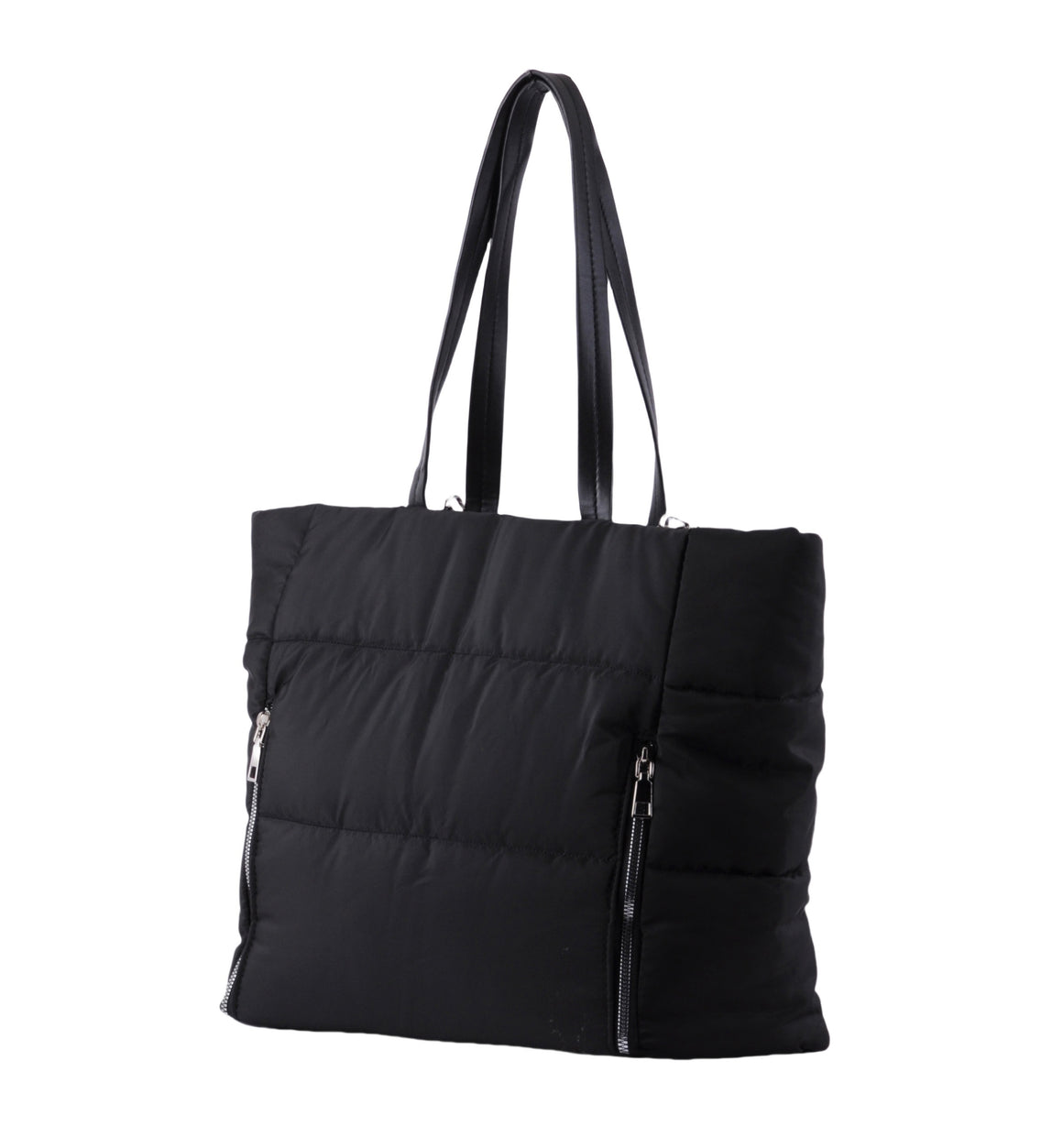 1712 - Zippered Nylon Puffer Tote