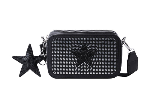 1721 - Camera Bag with Star and Rhinestones