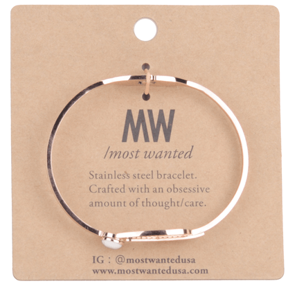 2118 - Leaf and Marble Circle Bracelet - Wholesale Bracelet - Most Wanted USA