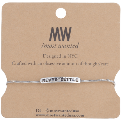 2121 - Never Settle Bracelet - Wholesale Bracelet - Most Wanted USA