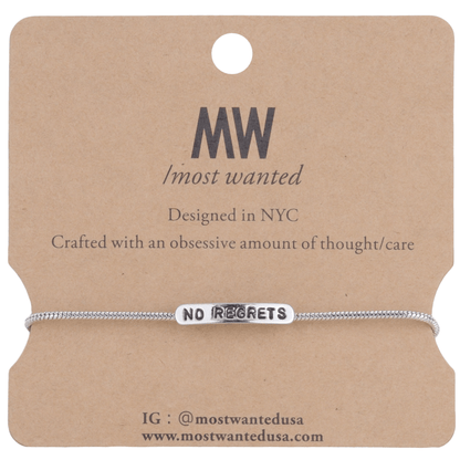 2123 - No Regrets Bracelet - Wholesale Bracelet - Most Wanted USA