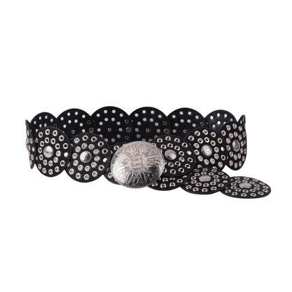 Wide Western Circle Belt with Grommets - Ships September 29th
