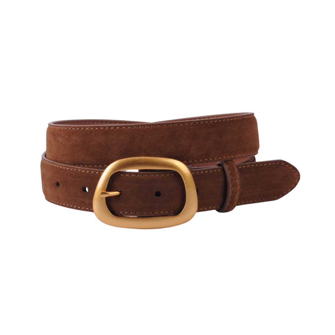 5270 - Suede Belt with Asymmetrical Buckle - Ships July 21st