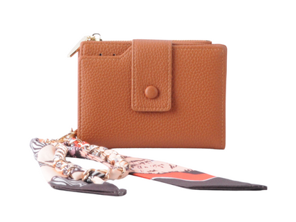Wallet Adorned with Matching Scarf Hang-Off