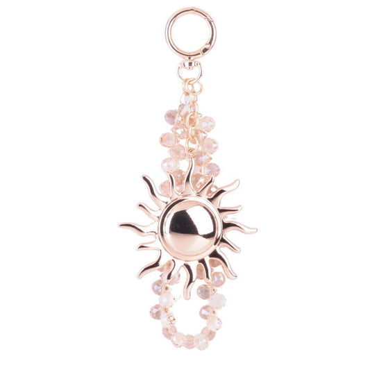 4082 - Gold Sun Hang-Off with Rhinestone Charm