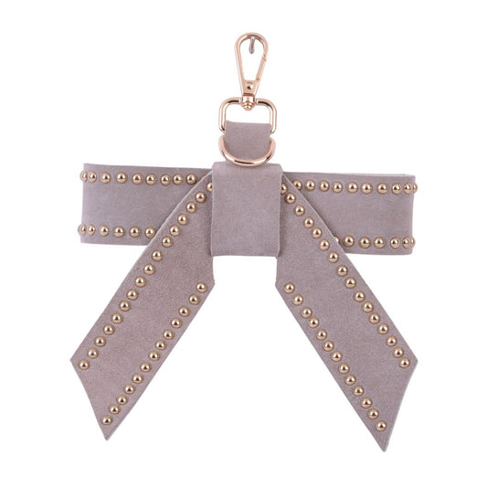 Studded Suede Bow Hang-Off - Ships September 29th