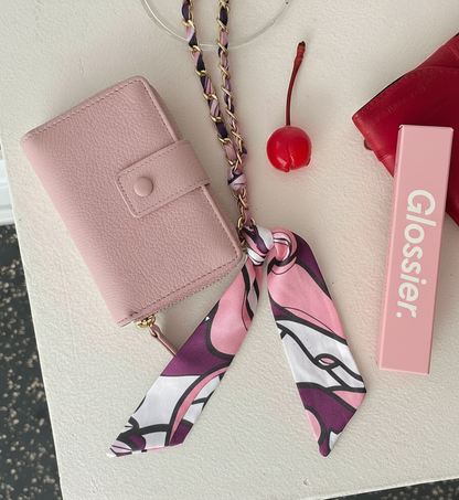 Wallet Adorned with Matching Scarf Hang-Off