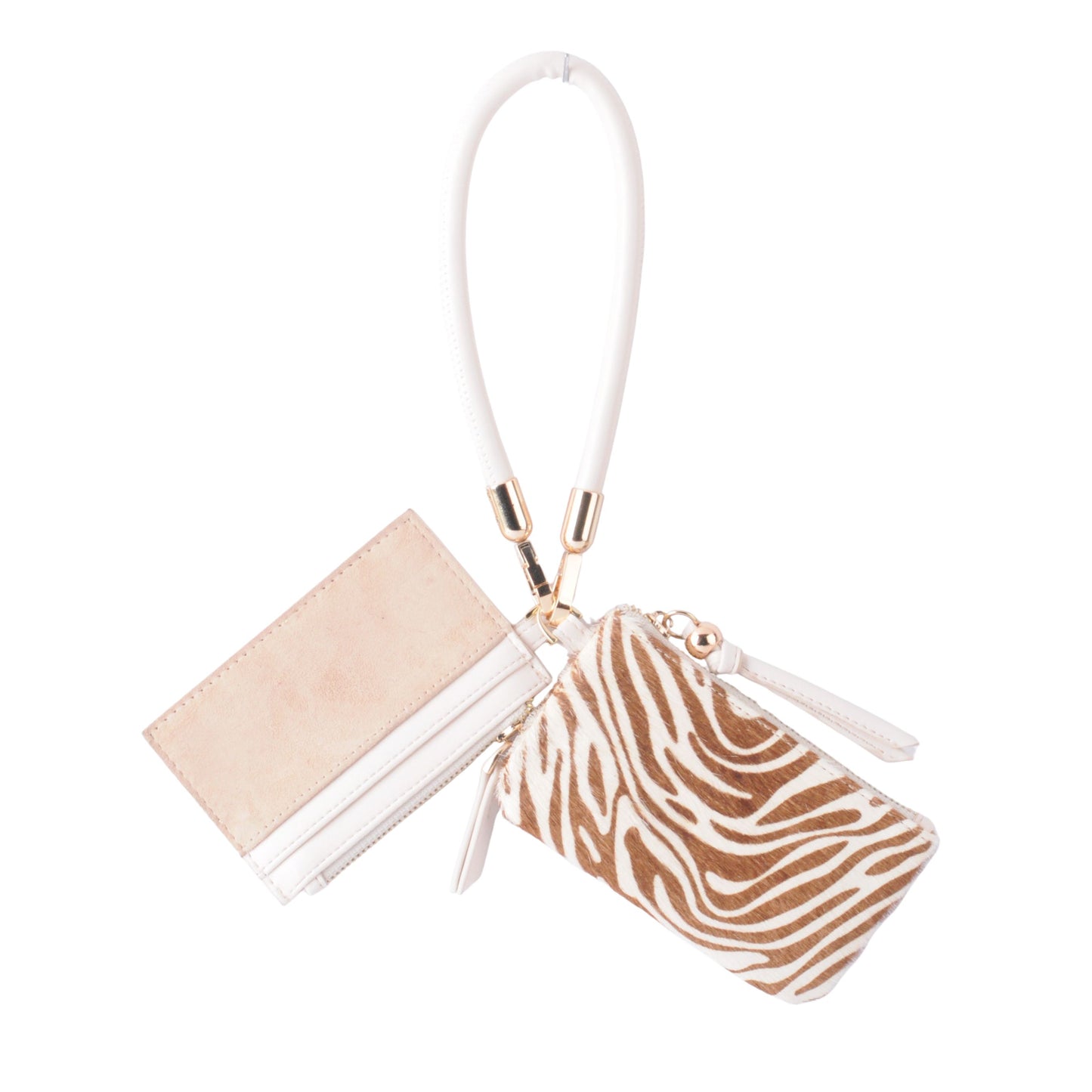 Genuine Leather Wristlet and Card Holder Set