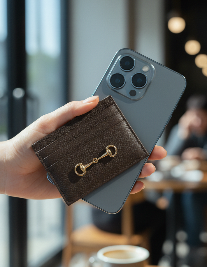 Horsebit Card Wallet with Box