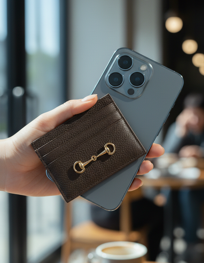 Horsebit Card Wallet with Box