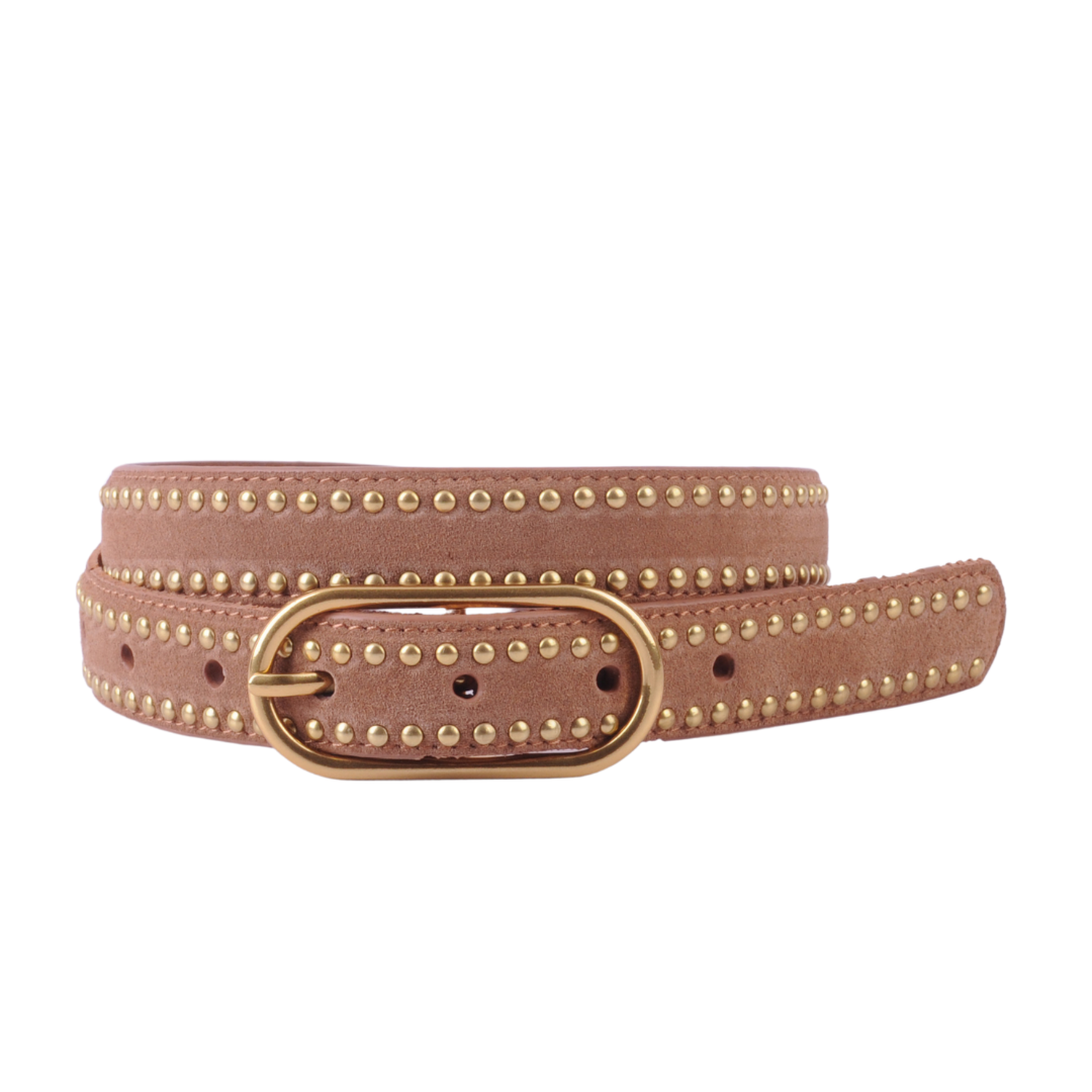 5278 - Stud Lined Suede Belt - Ships July 21st