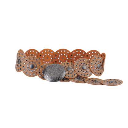 Wide Western Circle Belt with Grommets - Ships September 29th