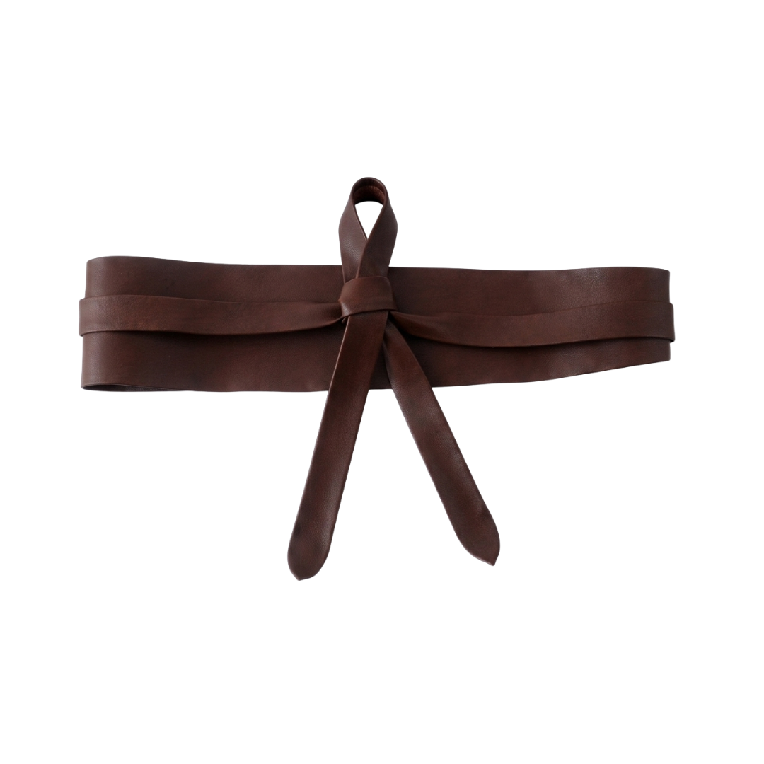Tie-On Waist Cinching Obi Wrap Belt