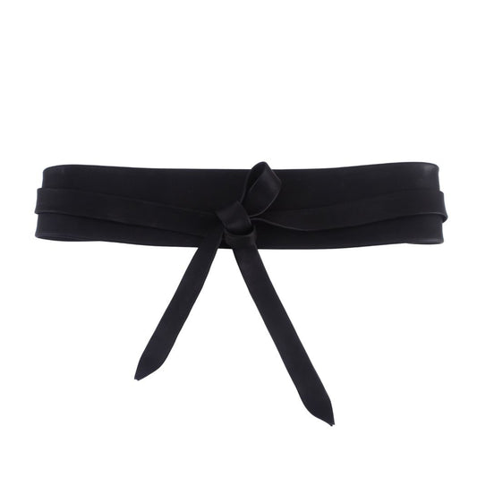 5194-BLACK 5194 - Faux Leather Obi Wrap Belt - Wholesale Belt - Most Wanted USA