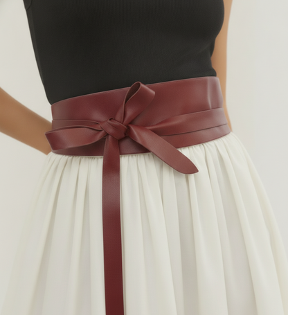 Tie-On Waist Cinching Obi Wrap Belt