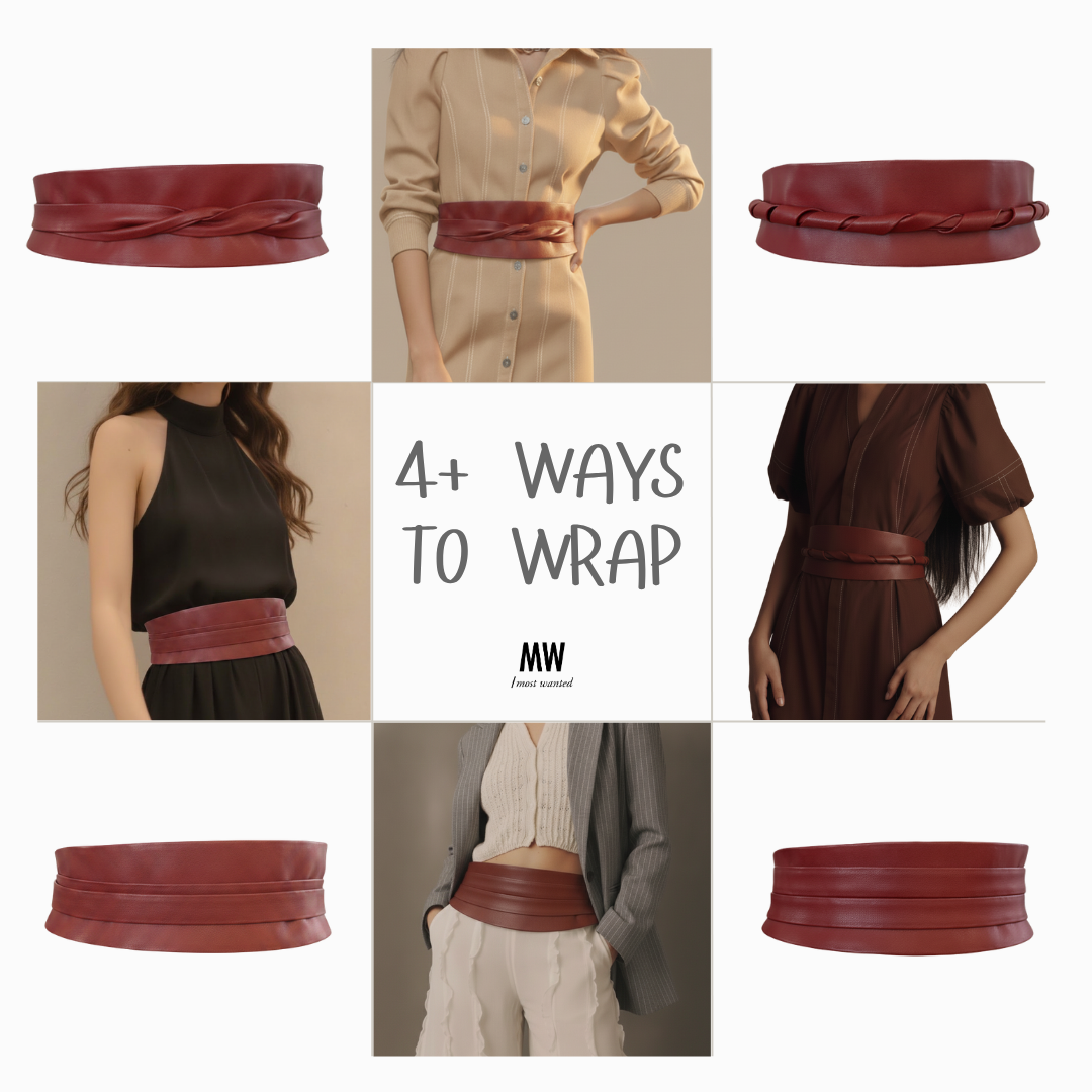 Tie-On Waist Cinching Obi Wrap Belt