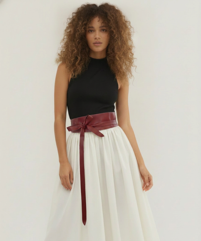 Tie-On Waist Cinching Obi Wrap Belt