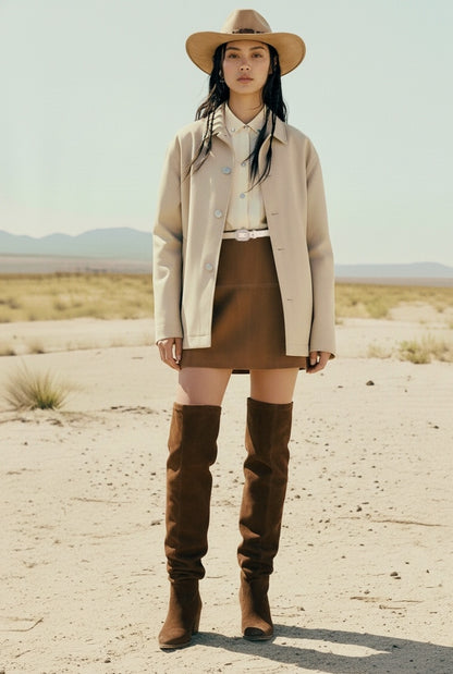 Skinny Rectangular Rhinestone Buckle Belt