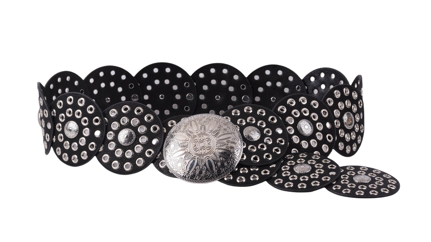 5260 - Wide Western Circle Belt with Grommets