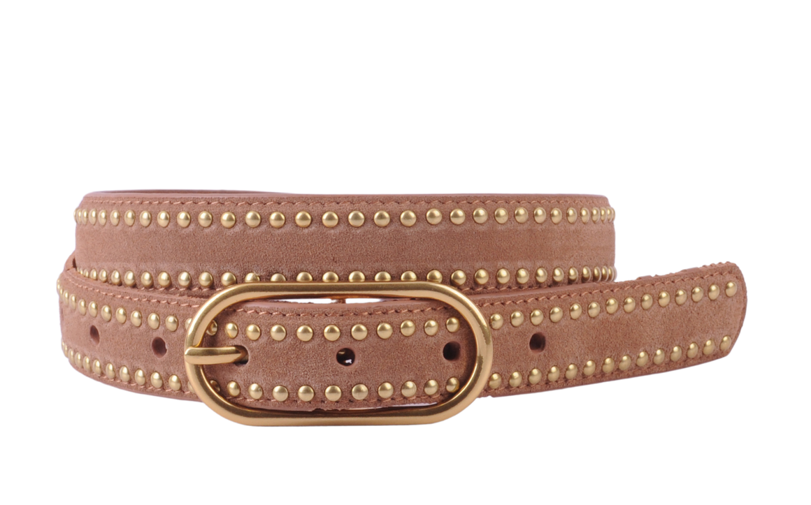 5278 - Stud Lined Suede Belt - Ships July 21st