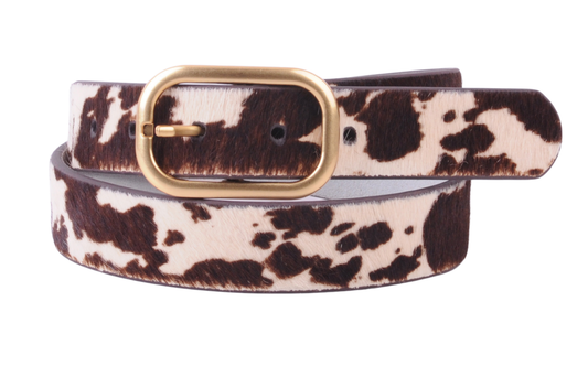 5279 - Animal Print Belt with Rectangular Buckle - Ships July 21st