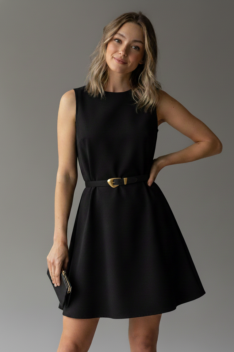 Skinny Suede Belt with Chubby Buckle