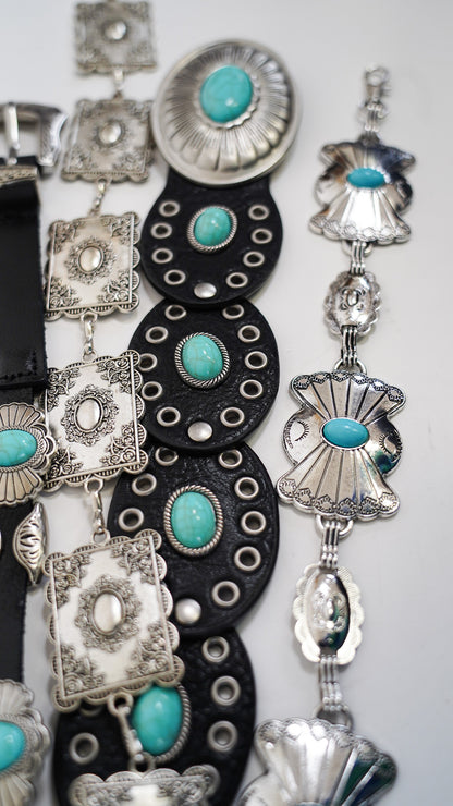 Ornate Rectangular Chain Belt