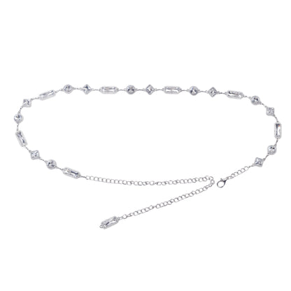 Geometric Gem Stone Chain Belt - Ships September 29th