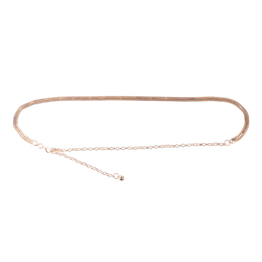 Singular Rhinestone Rope Chain Belt - Ships September 29th