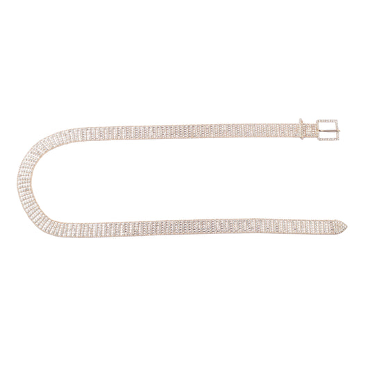 Crystal Embellished Mesh Belt - Ships September 29th