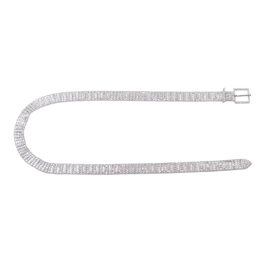 Crystal Embellished Mesh Belt - Ships October 27th