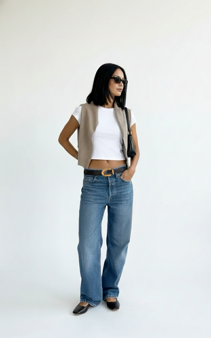 Opulent Croco Belt with Gold Buckle