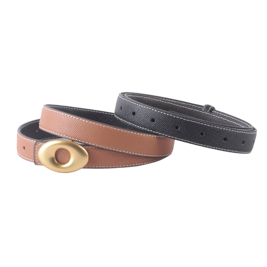 Reversible Belt with Oval Buckle