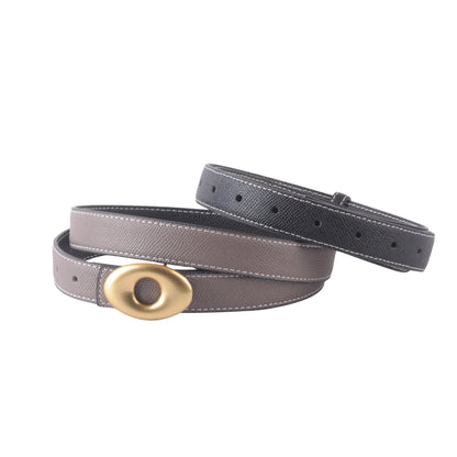 Reversible Belt with Oval Buckle