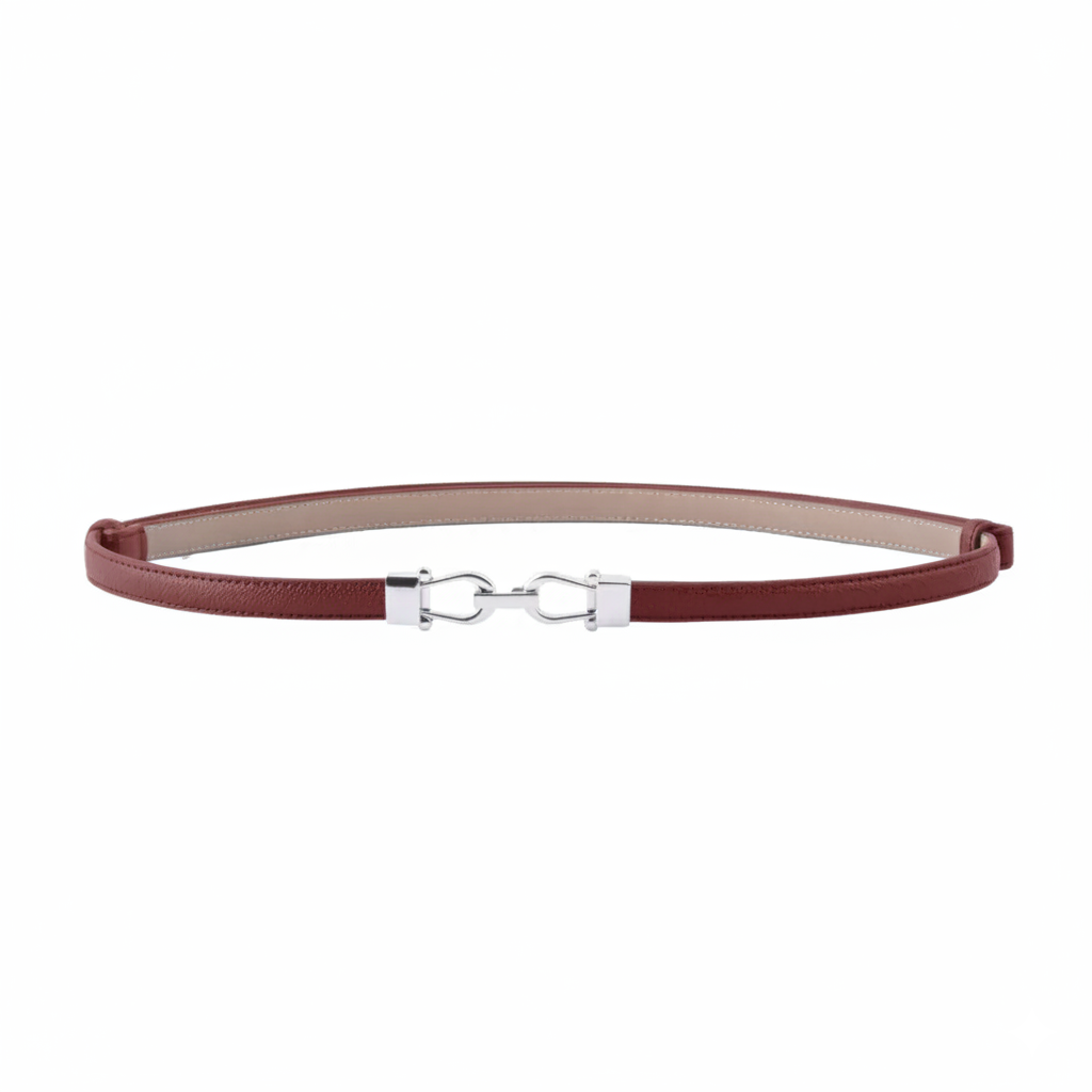 Adjustable Belt with Silver Buckle