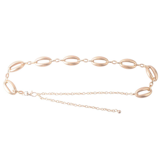 Matte Gold Orbit Chain Belt