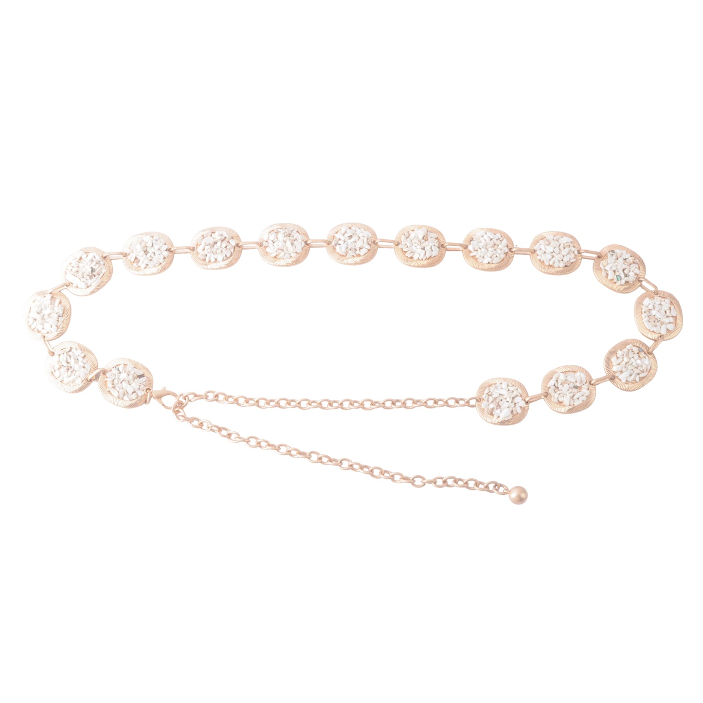 Natural Textured Granular Pebble Chain Belt