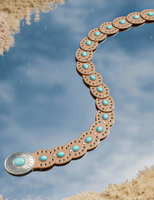 Turquoise Trails Concho Belt