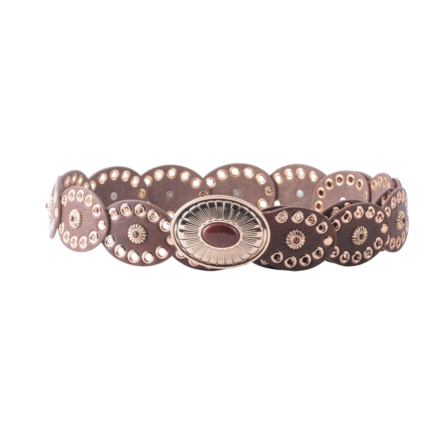 Oval Floral Disc Belt