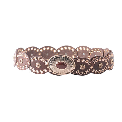 Oval Floral Disc Belt