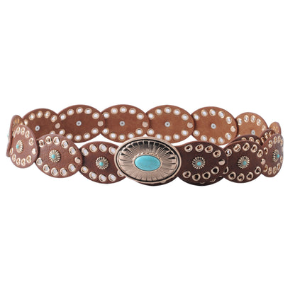 Oval Floral Disc Belt